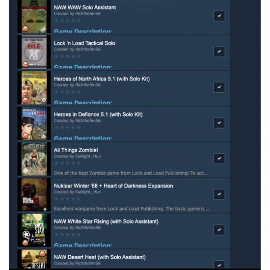 Tabletop Simulator Modules